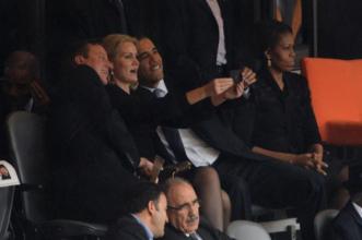 Mandela funeral selfie