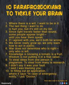paraprosdokians