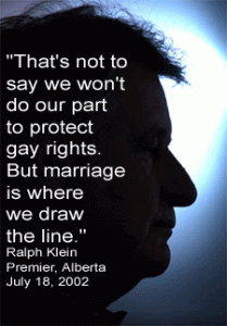 Ralph Klein gay rights