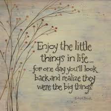 enjoy the little things