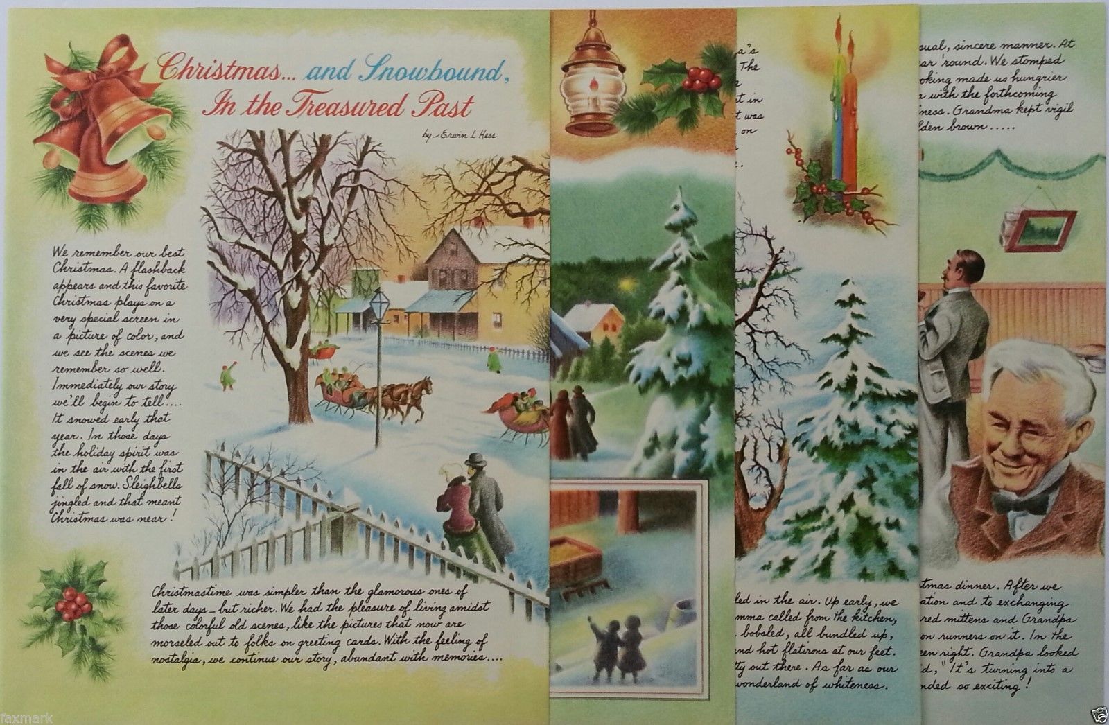 xmas and snowbound n the treasured past