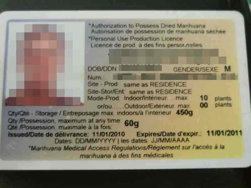 Health Canada MMAR_CARD