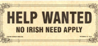 No Irish need apply sign