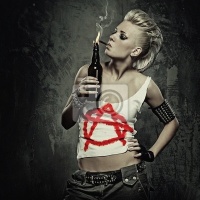 woman smoking