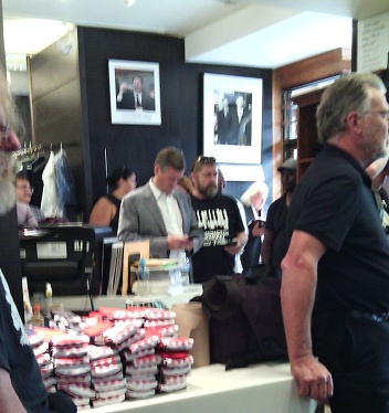 Tory on phone jazzfest Sept 2017