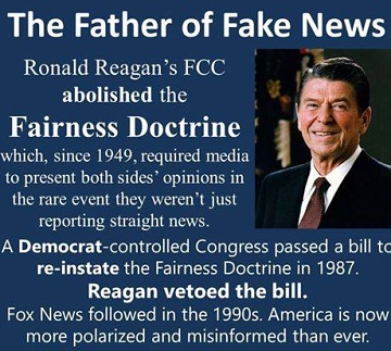 fairness doctrine Reagan