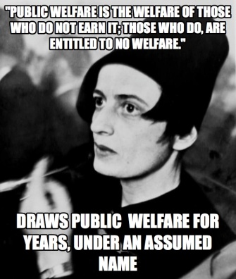 ayn rand welfare