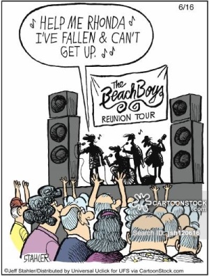 'Help me Rhonda I've fallen &amp; I can't get back up.'