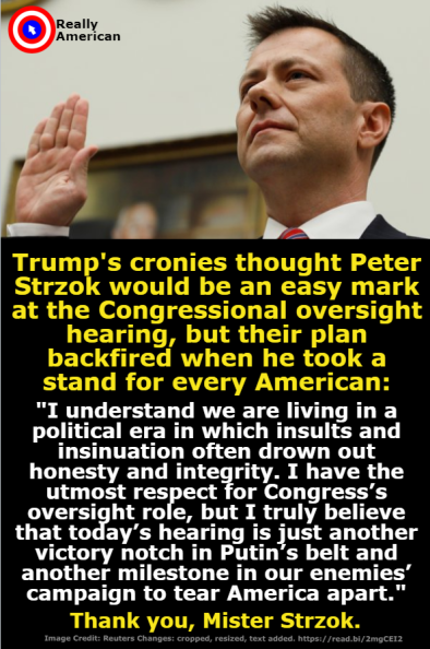 Strozk is an american hero