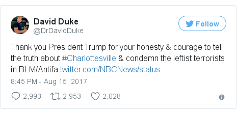 david duke kkk tweet