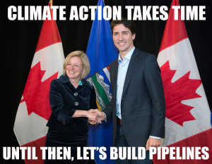 Trudeau Notley Climate Change