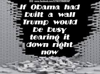 trump would have torn down an obama wall
