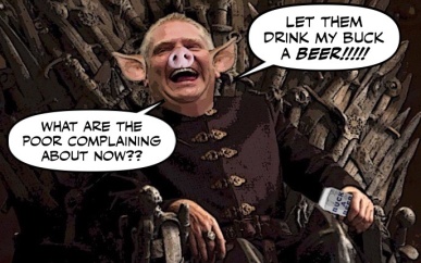 ford pig throne beer